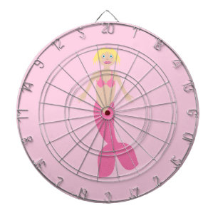 Cible De Fléchettes Jolie sirène d'Imaginaire rose