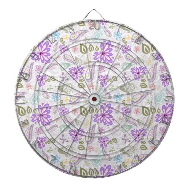 Cible De Fléchettes Jolis motifs paisley pastel (Devant)