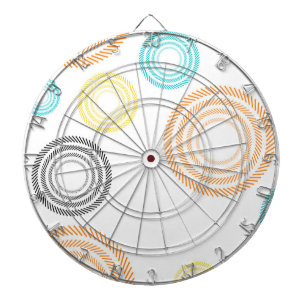 Cible De Fléchettes Joueuse, tendance, cool, moderne, cercles simples