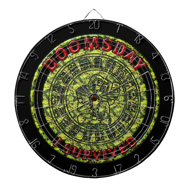 Cible De Fléchettes Jour de la fin - J'ai survécu | Prophétie maya (Devant)