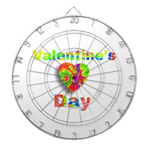 Cible De Fléchettes Jour de la Saint Valentin