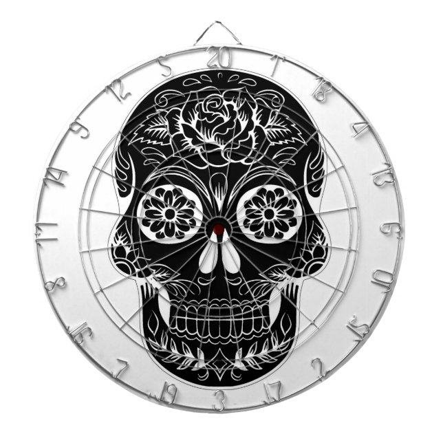 Cible De Fléchettes Jour du crâne mort (Devant)