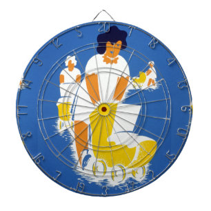 Cible De Fléchettes journée des mères heureuses