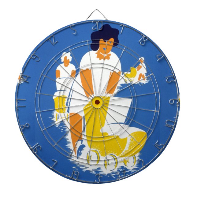 Cible De Fléchettes journée des mères heureuses (Devant)