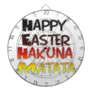 Cible De Fléchettes Joyeuses Pâques Hakuna Matata Saison des Fêtes Bie