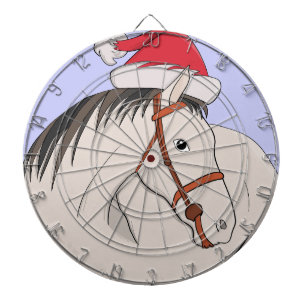 Cible De Fléchettes Joyeux Cheval de Noël