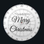 Cible De Fléchettes Joyeux Noël ajouter le nom texte personnalisé cade<br><div class="desc">Conception</div>