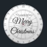 Cible De Fléchettes Joyeux Noël ajouter le nom texte personnalisé cade<br><div class="desc">Conception</div>