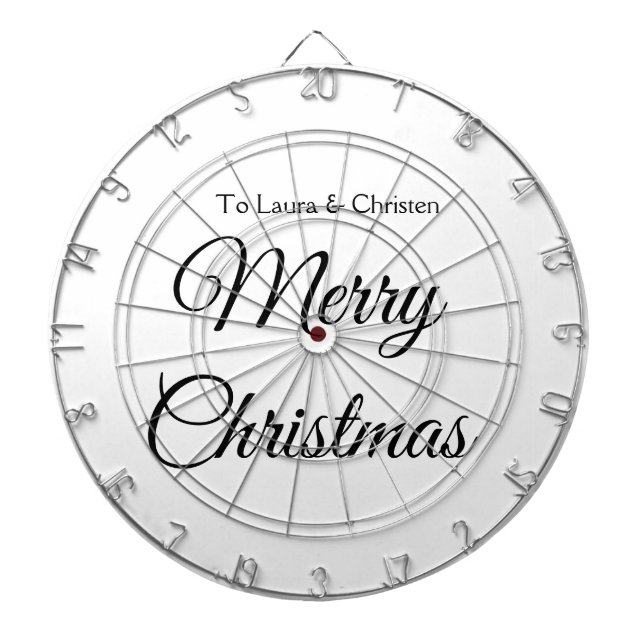 Cible De Fléchettes Joyeux Noël ajouter le nom texte personnalisé cade (Devant)
