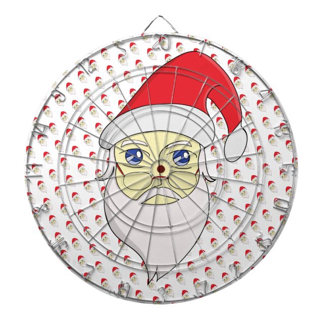 Cible De Fléchettes Joyeux Noël Père Noël (Devant)