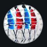 Cible De Fléchettes Joyeux peuple Massaï Guerriers Marcher Art Imprime<br><div class="desc">Happy People Massai Warriors Walking Art Print Présentation de "Happy People Massai Warriors Walking Art Print", une oeuvre d'art dynamique qui célèbre l'identité culturelle du peuple Massaï du Kenya/Tanzanie. Cet article présente quatre guerriers maasaï stylisés, représentés en profil, marchant d'une rangée de gauche à droite, capturant leur mouvement et leurs...</div>