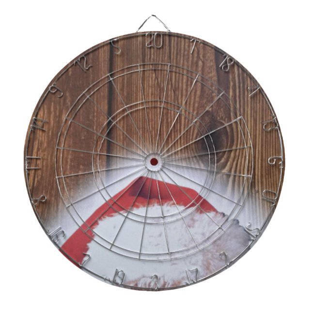 Cible De Fléchettes Joyeux réveillon de Noël, Casquette de Père Noël (Devant)