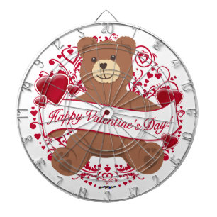 Cible De Fléchettes Joyeux Valentine ! Teddy bear