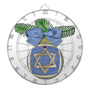 Cible De Fléchettes Judaïque Hanoukka Star Of David Ornament Print