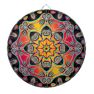 Cible De Fléchettes Kaleidoscope fractal ART