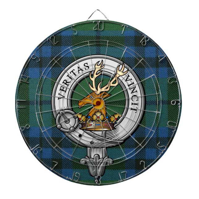 Cible De Fléchettes Keith Crest et Tartan (Devant)