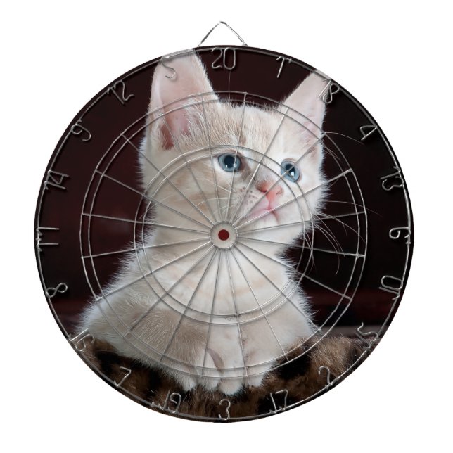 Cible De Fléchettes Kitten blanc vulnérable (Devant)