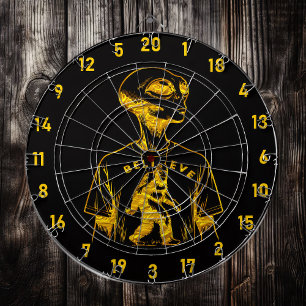 Cible De Fléchettes La carte préférée de Bigfoot : Sortez l'inconnu