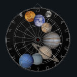 Cible De Fléchettes La gamme de système solaire nos planètes<br><div class="desc">La gamme de système solaire montrant les planètes dans notre galaxie.</div>