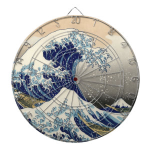 Cible De Fléchettes La Grande Vague au large de Kanagawa Hokusai