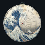 Cible De Fléchettes La Grande vague au large de Kanagawa Ukiyo-e Japon<br><div class="desc">Cet art emblématique de Katsushika Hokusai est l'une de ses oeuvres les plus célèbres, et sa popularité mondiale continue d'augmenter. L'oeuvre représente deux bateaux remplis de marins japonais face à l'immense Grande Vague. La vague semble sur le point d'engloutir les bateaux, menaçant de consommer les marins. Malgré l'intense imagerie, l'art...</div>