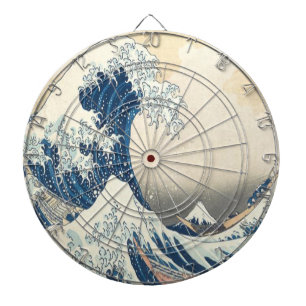 Cible De Fléchettes La Grande vague au large de Kanagawa Ukiyo-e Japon