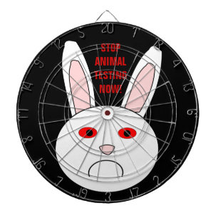 Cible de fléchettes Lapin de laboratoire triste