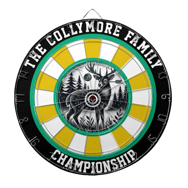 Cible De Fléchettes L'art ciblé des cerfs forestiers (Devant)