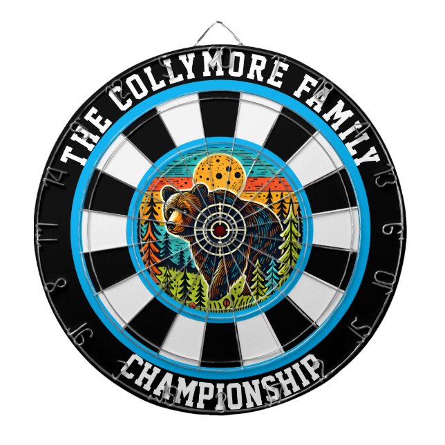 Cible De Fléchettes L'art ciblé du grizzli (Devant)