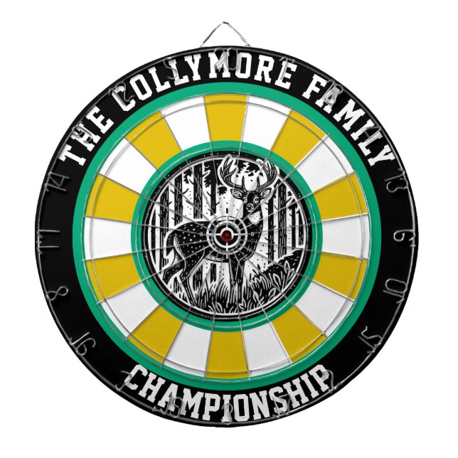 Cible De Fléchettes L'art du mur de cerfs inspiré de la faune (Devant)