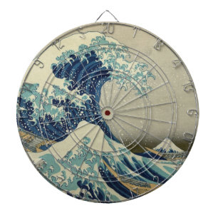 Cible De Fléchettes L'art japonais vintage, La Grande Vague par Hokusa