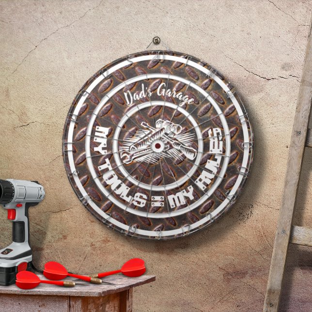 Cible De Fléchettes L'Atelier de Papa Mes Outils Mes Règles (Créateur téléchargé)