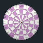 Cible De Fléchettes Lavande Violette Et Blanc<br><div class="desc">Lavande Violette Et Cible de flechettes Blanche</div>
