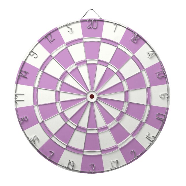 Cible De Fléchettes Lavande Violette Et Blanc (Devant)