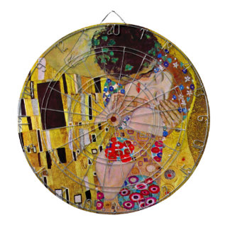 Cible De Fléchettes Le baiser de Gustav Klimt, Art Nouveau Vintage