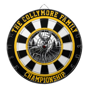 Cible De Fléchettes Le cerf dans la forêt paisible Bullseye