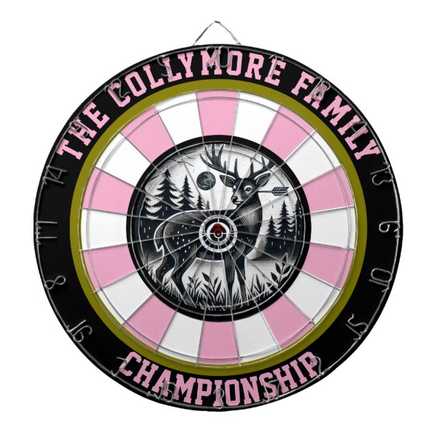 Cible De Fléchettes Le cerf dans l'art du taureau forestier (Devant)