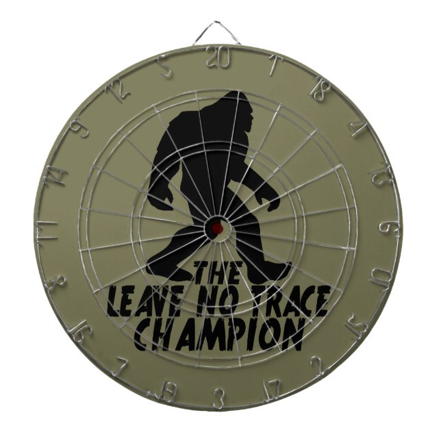 Cible De Fléchettes Le Champion de Leave No Trace Funny Bigfoot (Devant)