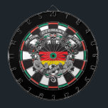 Cible De Fléchettes Le football Allemagne<br><div class="desc">Le drapeau de l'Allemagne est le centre de ces cadeaux allemands du football ! Mon équipe,  mon texte de sport et de football au-dessus des bannières élégantes ! Montrez la fierté dans votre équipe nationale avec les cadeaux colorés et frais du football !</div>