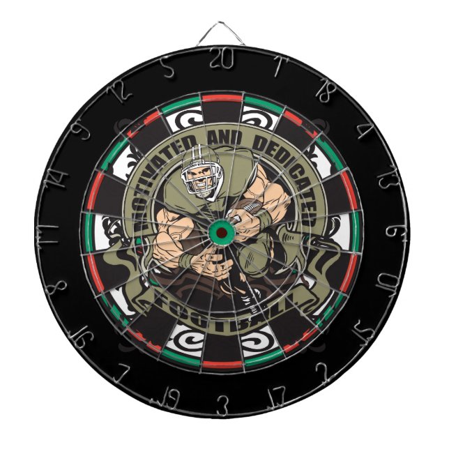 Cible De Fléchettes Le football motivé (Devant)