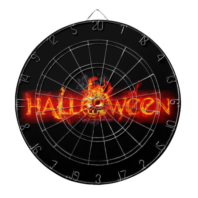 Cible De Fléchettes Le lettrage de SlipperyJoe's Halloween massivement (Devant)