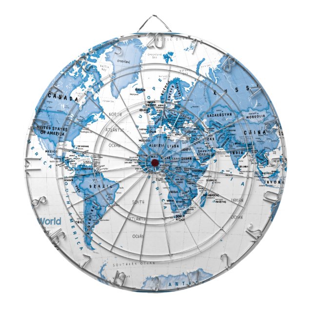 Cible De Fléchettes Le monde est bleu d'art - enfants (Devant)