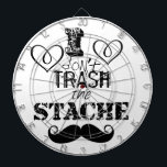 Cible De Fléchettes Le Motif de la moustache Stache<br><div class="desc">Ne jetez pas la moustache Retro Hipster</div>