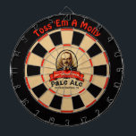 Cible De Fléchettes Le Pale Ale de M. Molotov<br><div class="desc">Un logo de Pale Ale de M. Molotov brassé par la mythique High Octane Brewing Company. Il présente une ressemblance de Vyacheslav Mikhailovich Molotov, ministre soviétique des Affaires étrangères sous Josef Staline. En plus du texte "M. MOLOTOV'S Pale Ale", "OCTANE NOTING : 93" et "Jeter "Em A Molly". Le Molotov...</div>