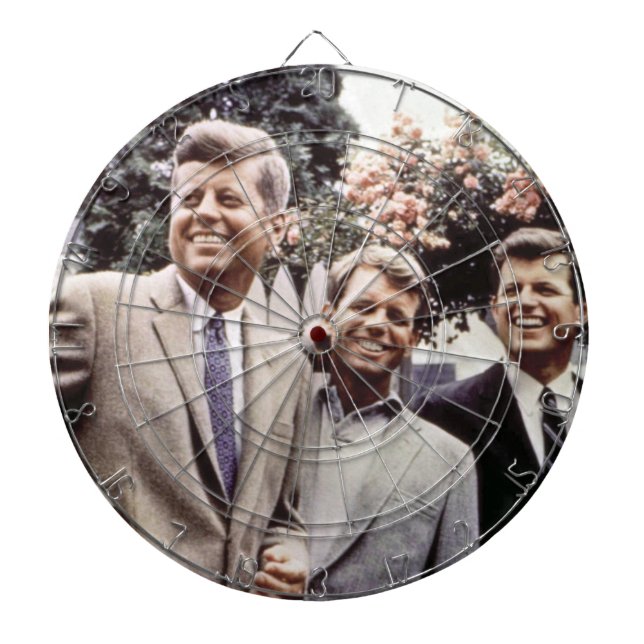 Cible De Fléchettes Le président américain John Kennedy & Robert & Ted (Devant)