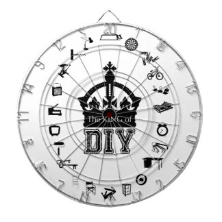 Cible De Fléchettes Le roi des lettres noires de do-it-yourself +