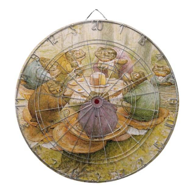 Cible De Fléchettes Le Tea Party des crapauds (par Beatrix Potter) (Devant)