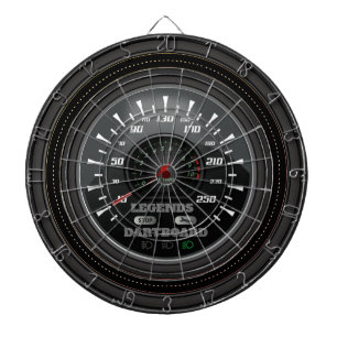 Cible De Fléchettes Légendes personnalisées Dartboard Speedometer Ed
