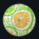 Cible De Fléchettes Lemon Lime Limonade Tie Dye Swirl<br><div class="desc">Motif Citron Tie Dye</div>