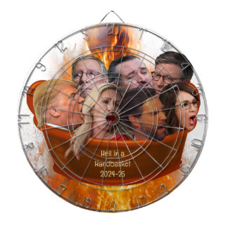 Cible De Fléchettes L'enfer républicain MAGA dans un panier 2024-25 dr